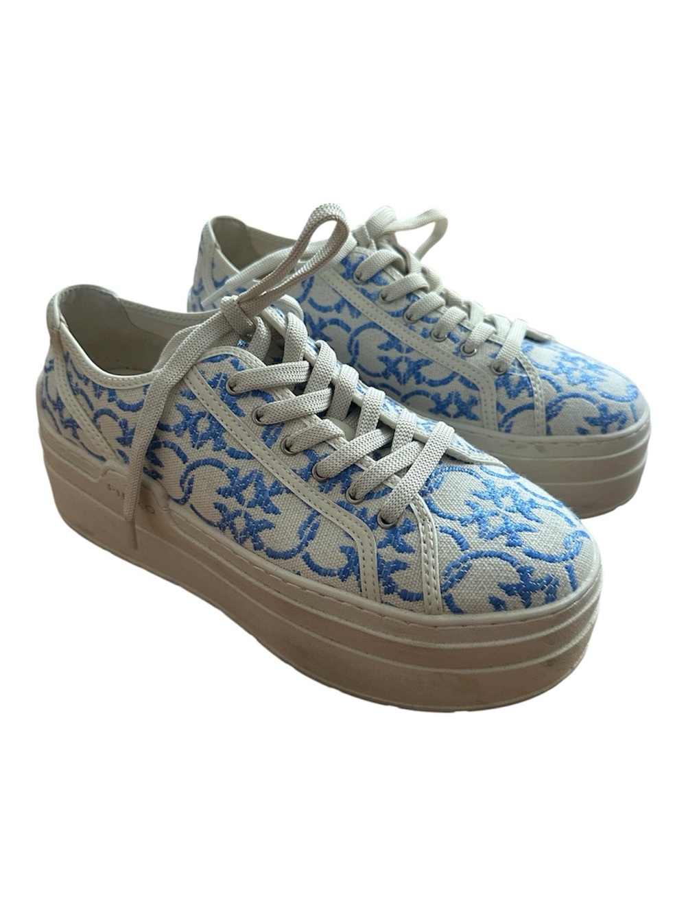 Pinko Greta 04 Embroidered Platform Sneaker size 38